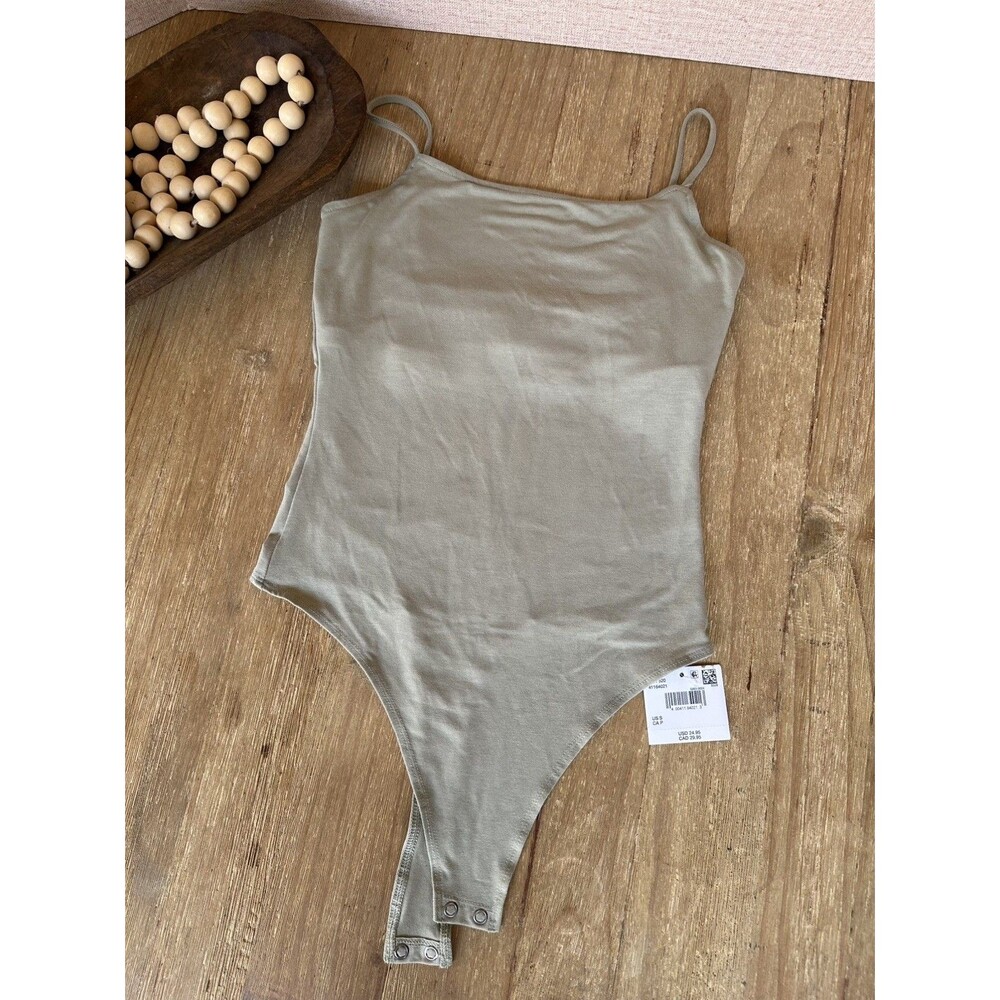 NWT American Eagle Sage Spaghetti Strap Bodysuit Size S